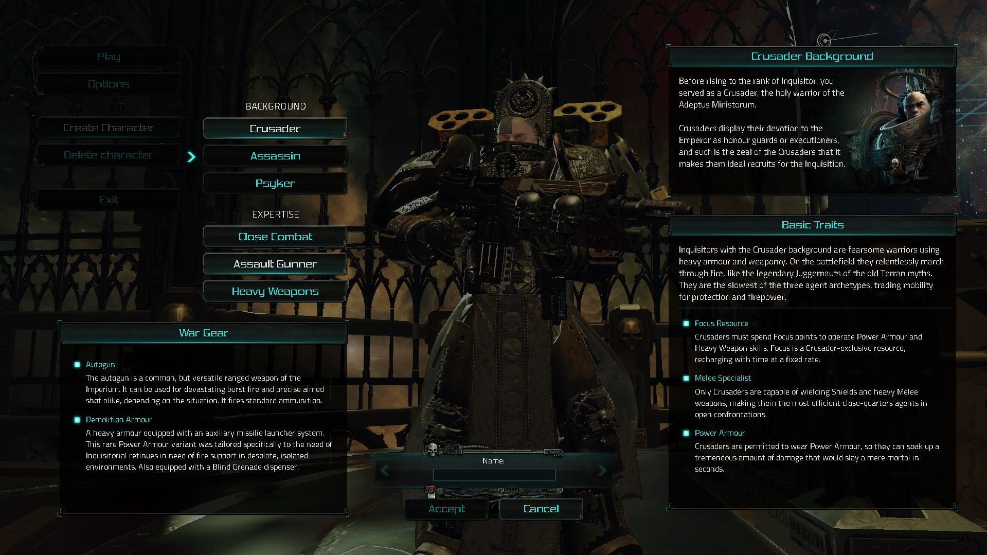 Illustration de l'article sur Warhammer 40,000 : Inquisitor - Martyr sur consoles