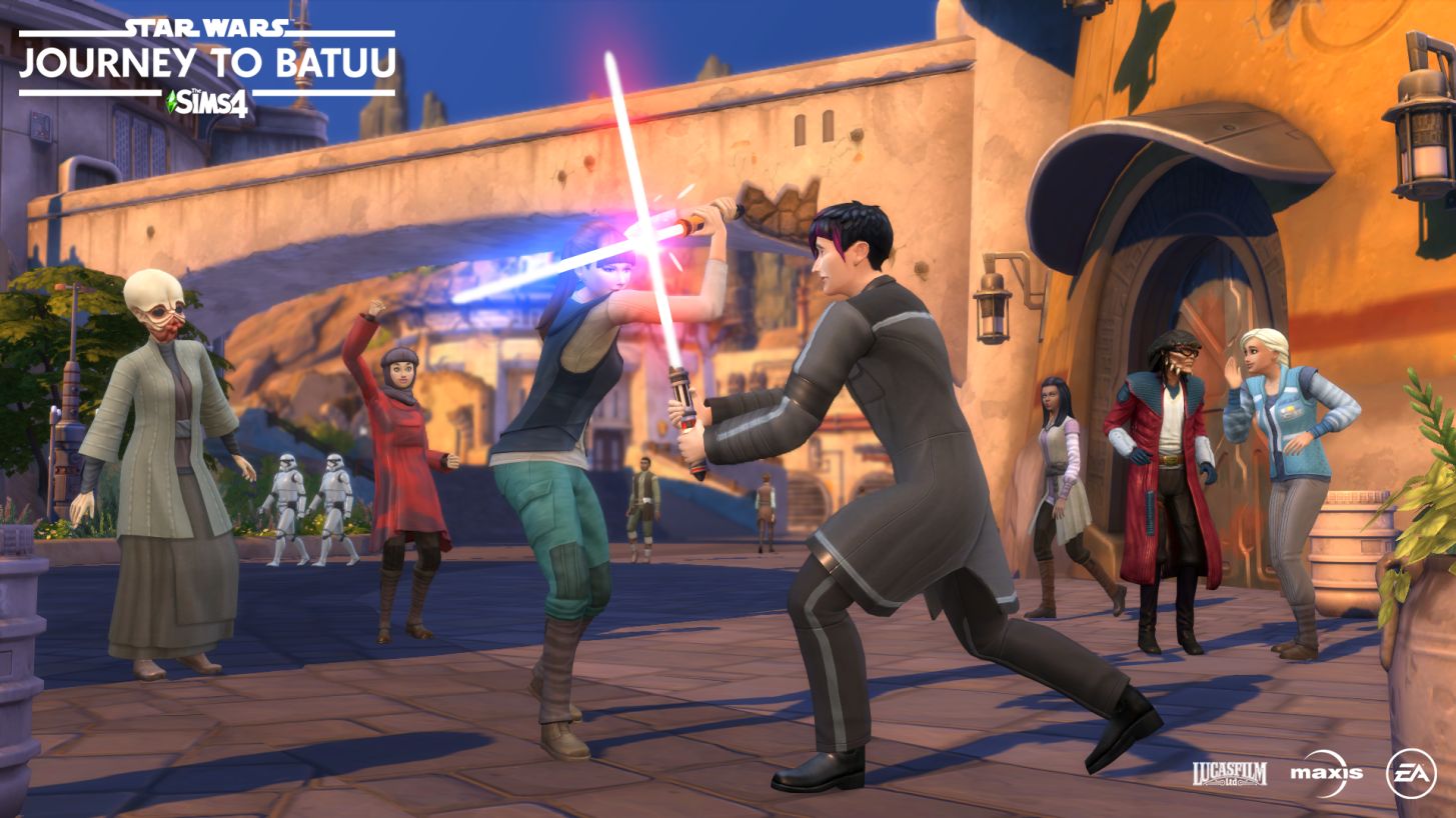 Illustration de l'article sur Les Sims 4 Star Wars : Voyage sur Batuu
