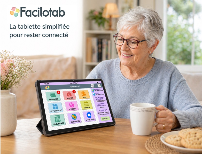 Illustration de l'article sur Facilotab Zen : une tablettesimplifi�e pour les seniors